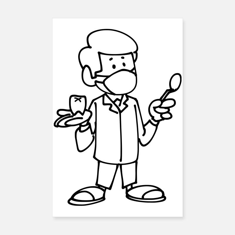 Dentiste Poster 20 x 30 cm
