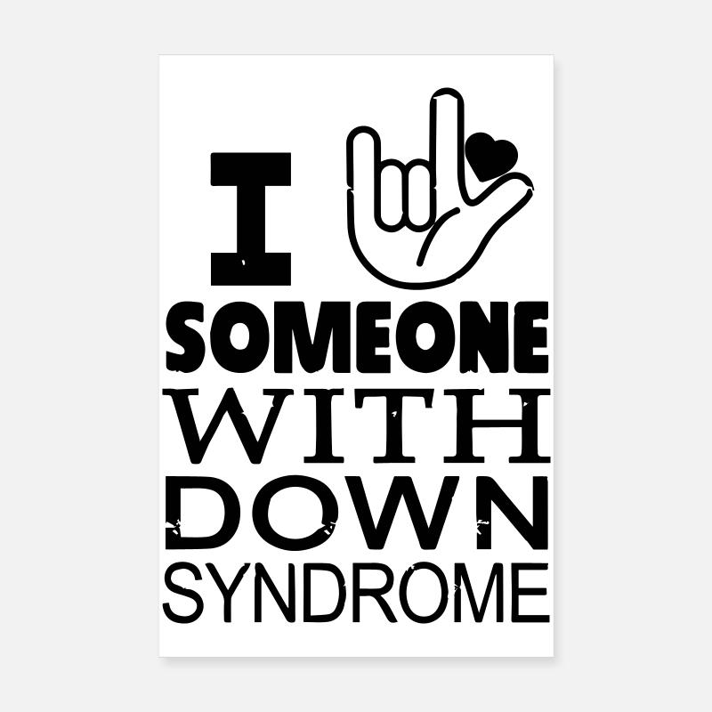 Down-Syndrom Liebhaber Poster 20x30 cm