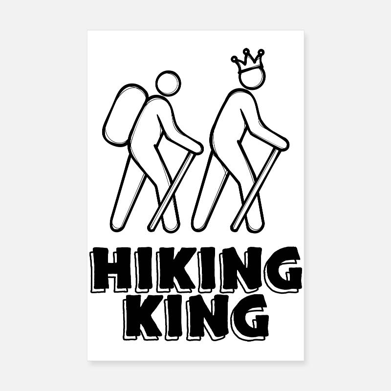 Mountain Hike Nature Experience Hiking Statement Poster 8" x 12" (20x30 cm)