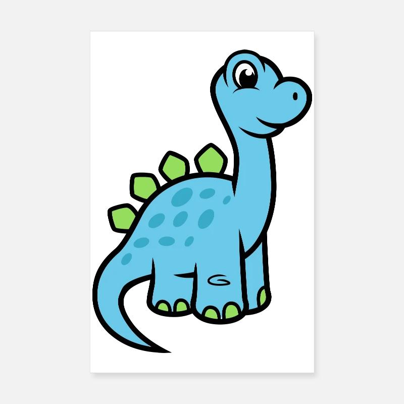 Dinosaur Poster 8" x 12" (20x30 cm)
