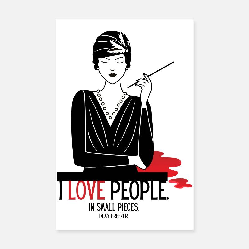Menschenliebe Poster 20x30 cm