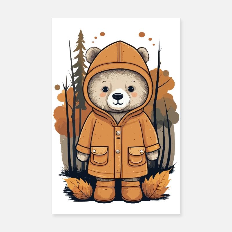 Süßer Bär Poster 20x30 cm