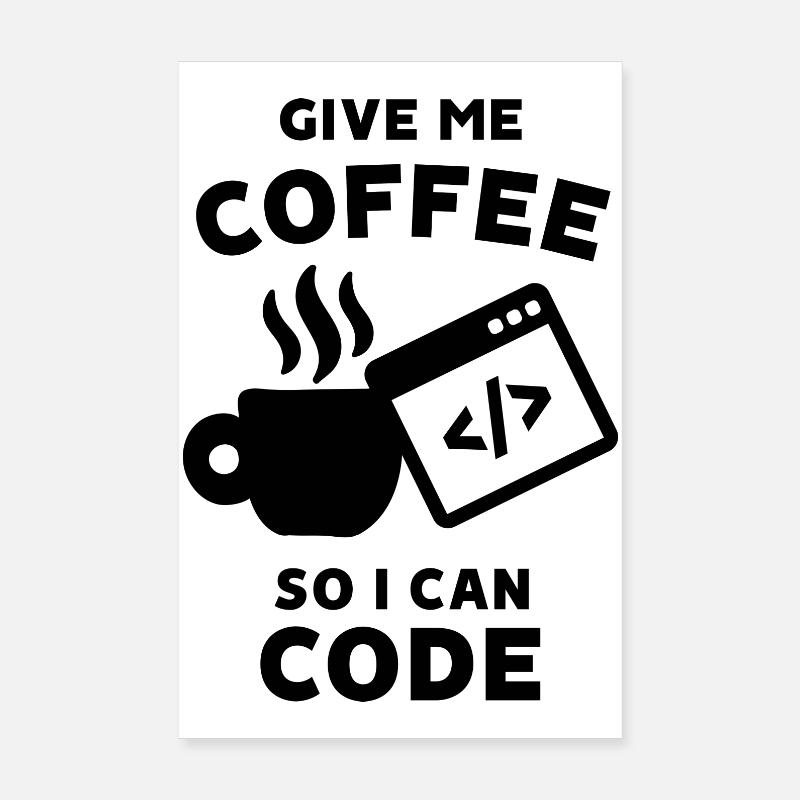 Coder Statement Career Job Earn Money Profession Poster 8" x 12" (20x30 cm)