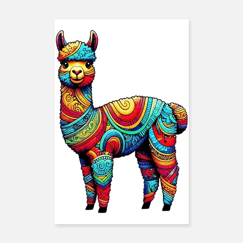 Alpaga Poster 20 x 30 cm