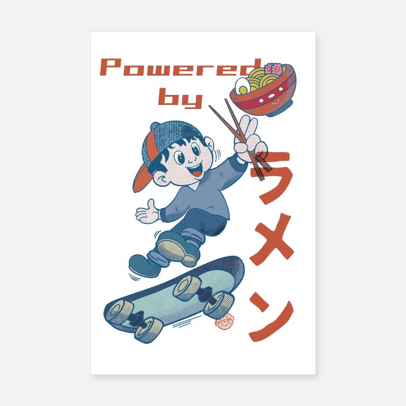 Powered by Ramen Poster 8" x 12" (20x30 cm)