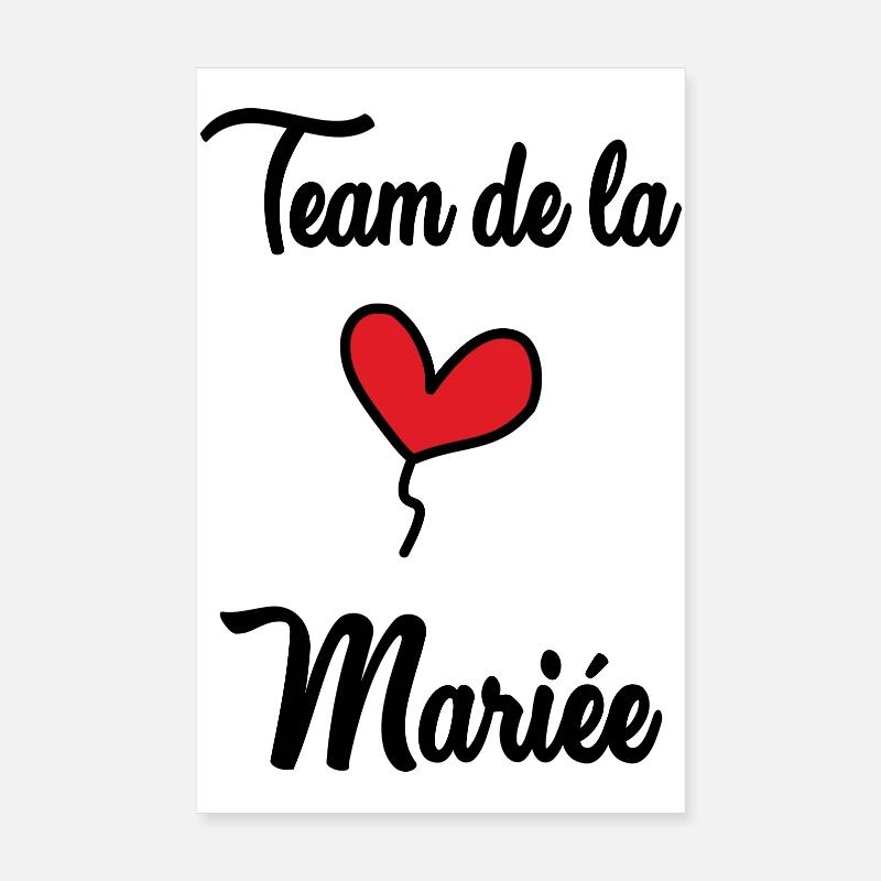 JUST MARRIED. EVJF. SAINT VALENTIN. COUPLE Poster 20 x 30 cm