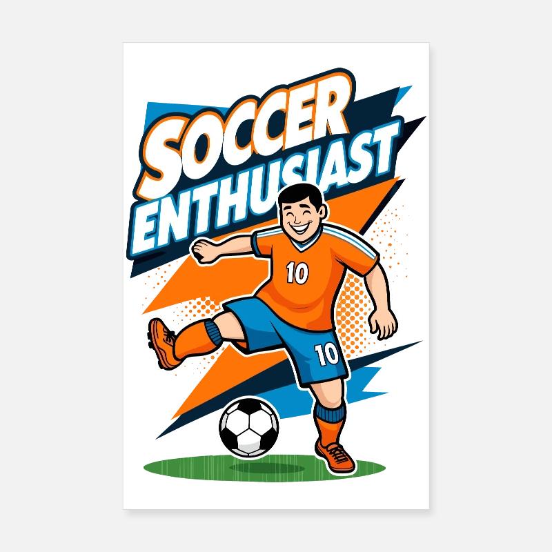 Soccer Enthusiast Poster 20x30 cm