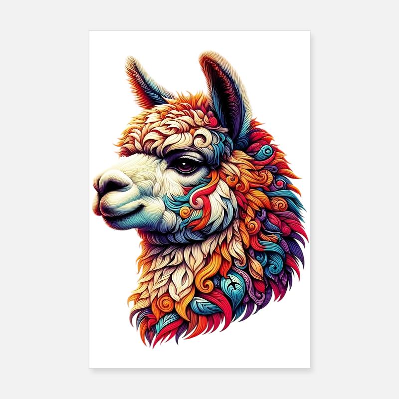 Alpaka Poster 20x30 cm
