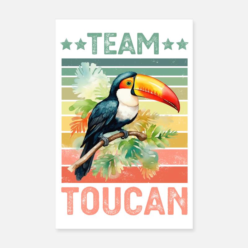 Toucan Bird Poster 8" x 12" (20x30 cm)