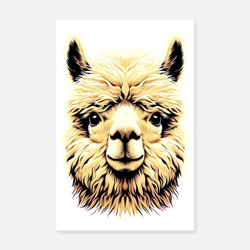 Alpaga Poster 20 x 30 cm