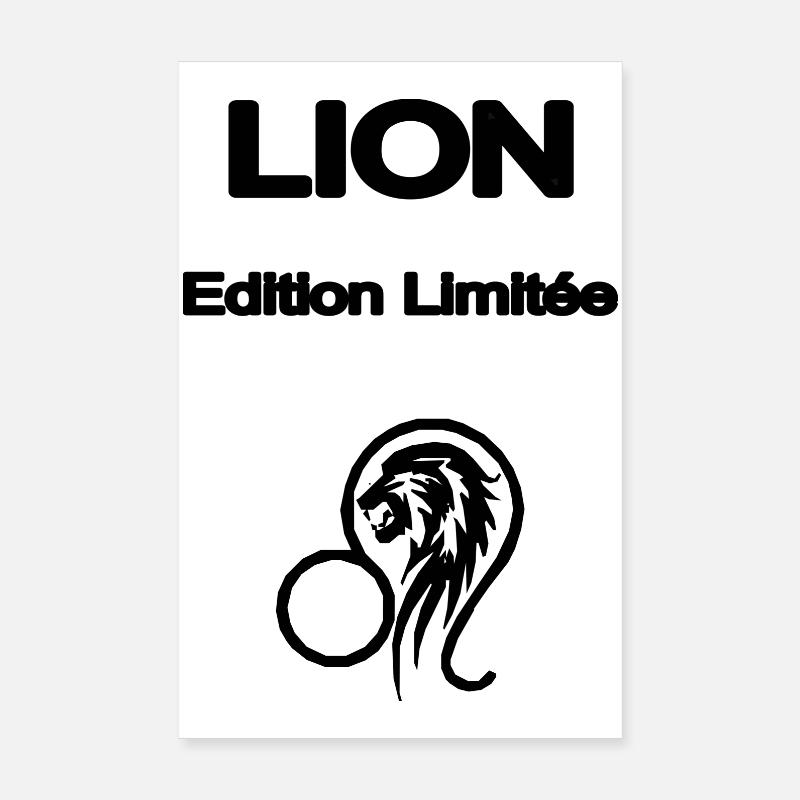 LION EDITION LIMITEE Poster 20 x 30 cm