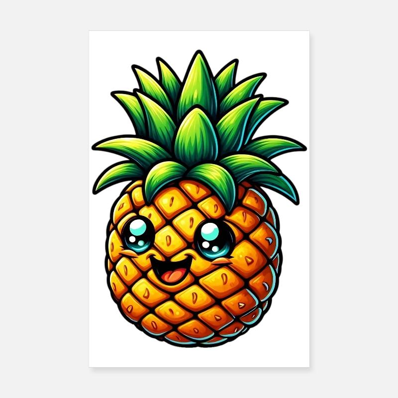 Pineapple Poster 8" x 12" (20x30 cm)