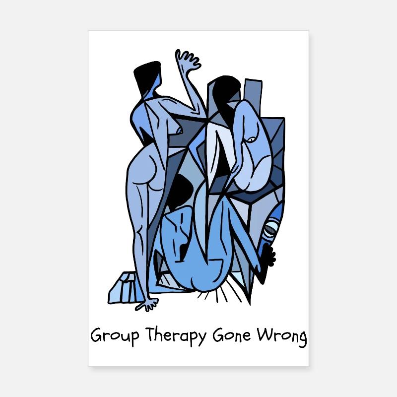 Group Therapy Gone Wrong Poster 8" x 12" (20x30 cm)