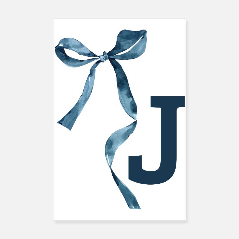 Monogram j Gift Idea Poster 8" x 12" (20x30 cm)