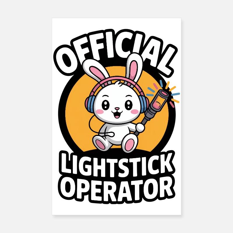 K-Pop Fan Lightstick Corée Poster 20 x 30 cm
