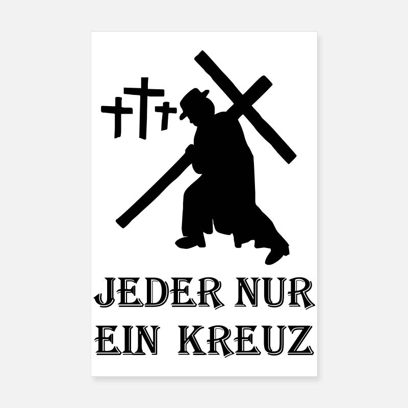 DER kleine PATE - Jeder nur ein Kreuz Poster 20x30 cm