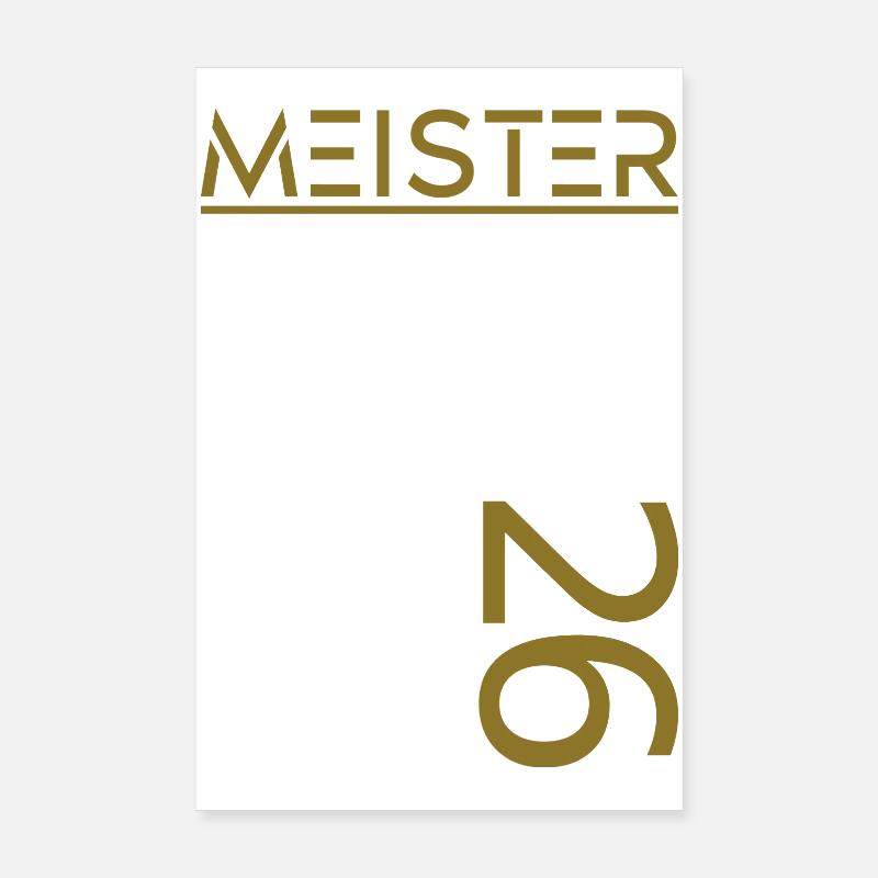 Master est. 2026 Poster 8" x 12" (20x30 cm)