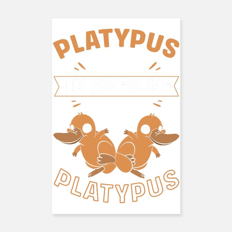 platypus Poster 8" x 12" (20x30 cm)
