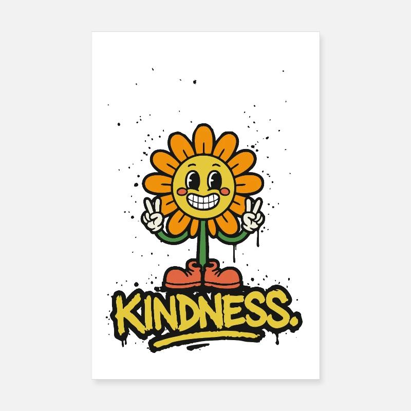 Tuez-les avec gentillesse – souriez simplement Poster 20 x 30 cm