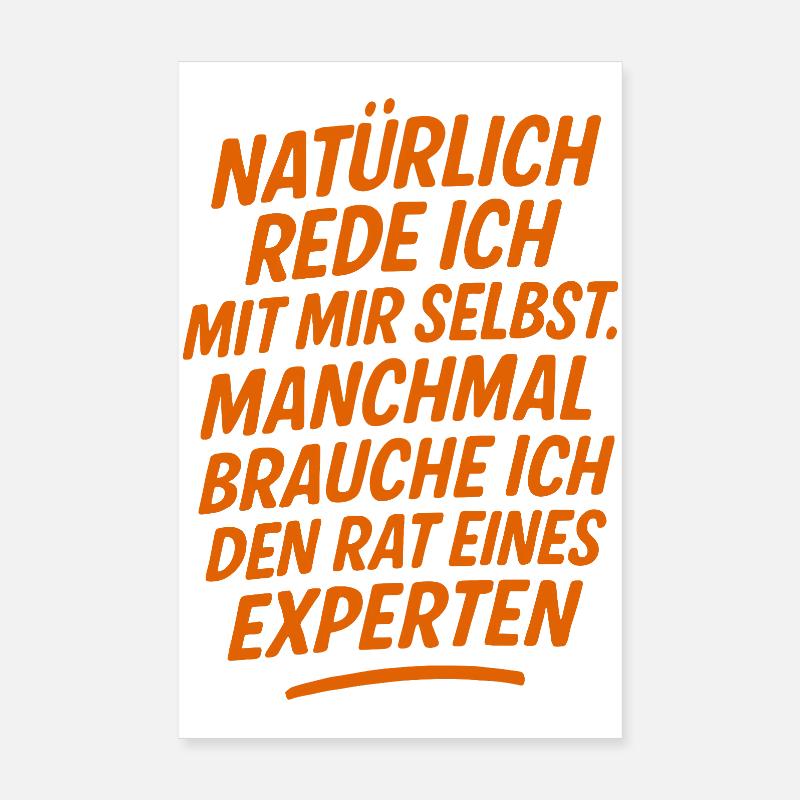 Bien sûr, je me demande conseil à des experts Poster 20 x 30 cm