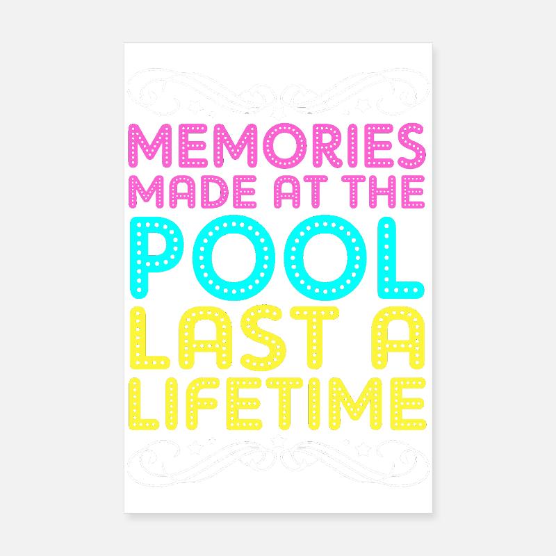 Pool Party Poster 20x30 cm