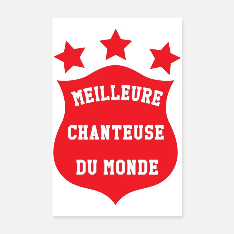 Meilleure chanteuse – talent voix exceptionnelle  Poster 20 x 30 cm
