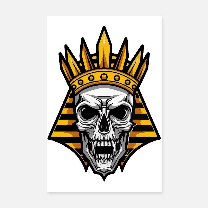 Pharaoh Skull Poster 8" x 12" (20x30 cm)