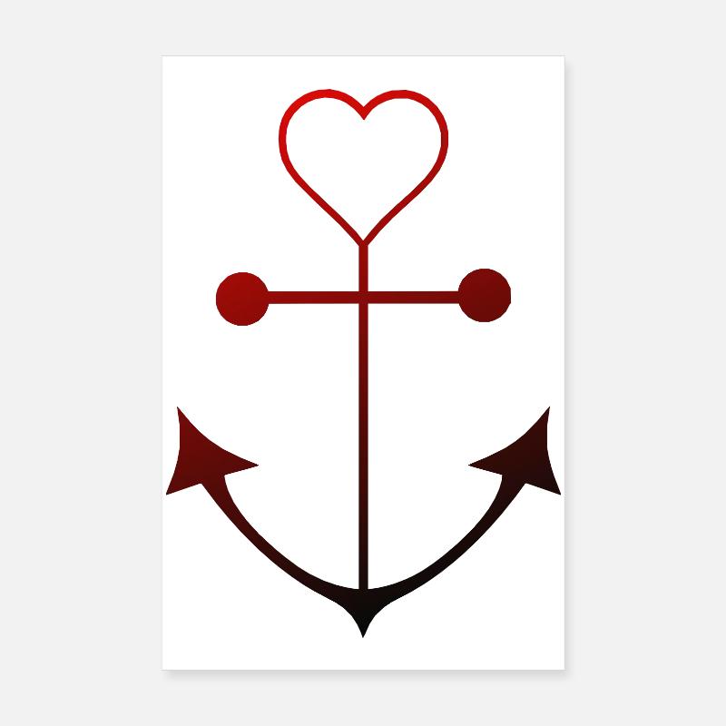 Herzanker  Poster 20x30 cm