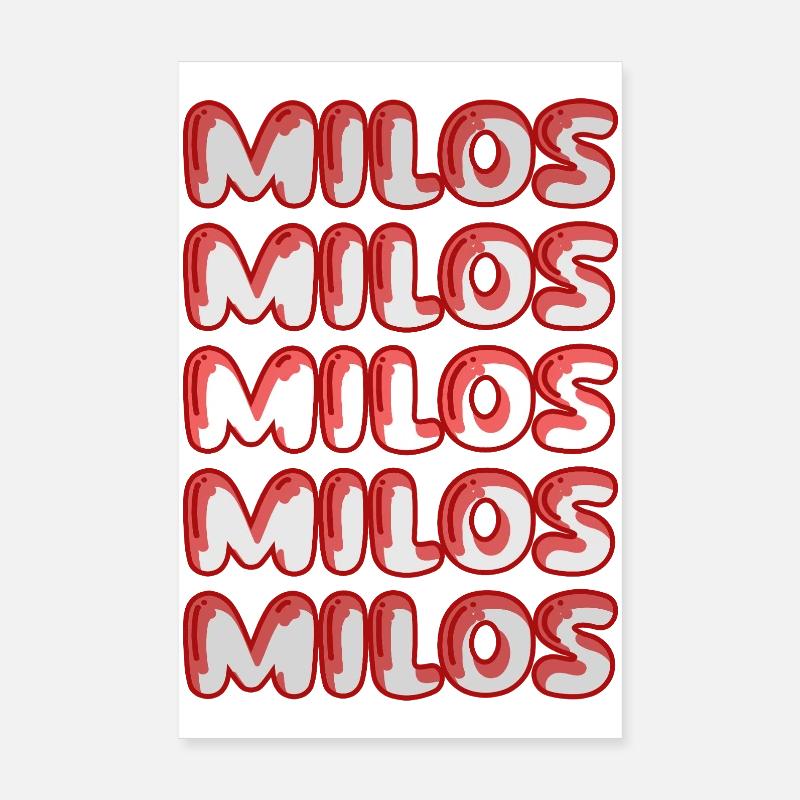 Geschenk für Milos Poster 20x30 cm