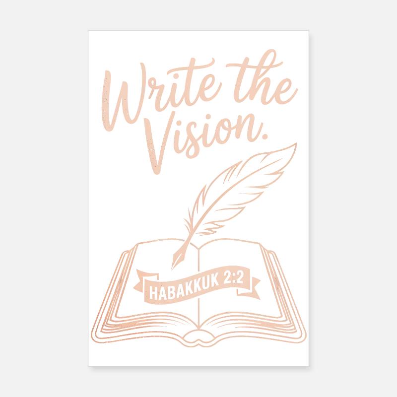 Write the Vision Habakkuk Tee Poster 8" x 12" (20x30 cm)