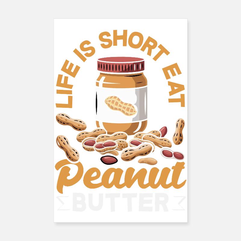 Peanut Butter & Jam Partner Look Design Poster 8" x 12" (20x30 cm)