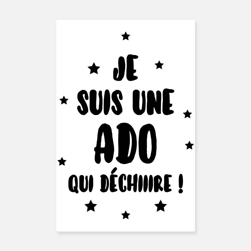 adolescent / enfant / ado / adolescente Poster 20 x 30 cm