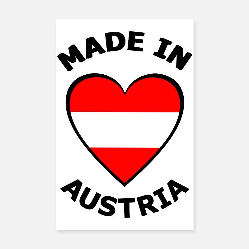 Made in Austria Poster 20x30 cm