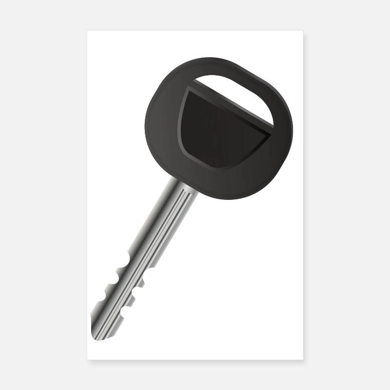 Single car key for automobile fans Poster 8" x 12" (20x30 cm)