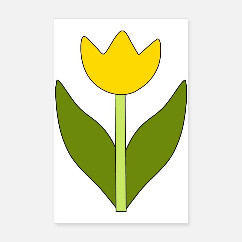 Fleur, Jaune, Fleur Jaune, Fleurs, Tulipe, Tulipes, Fleur Poster 20 x 30 cm