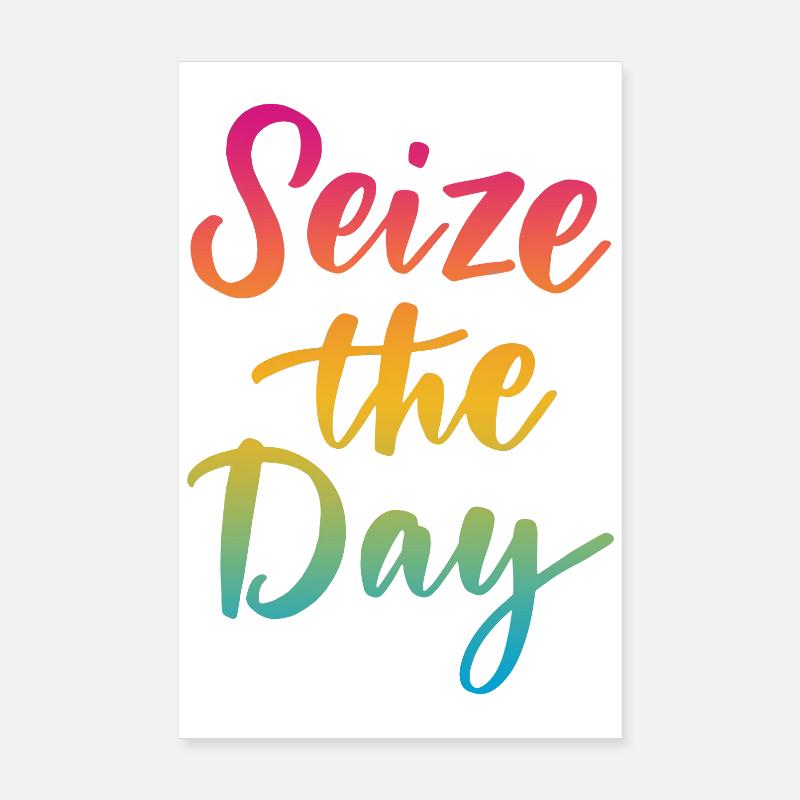 Nutze den Tag Poster 20x30 cm