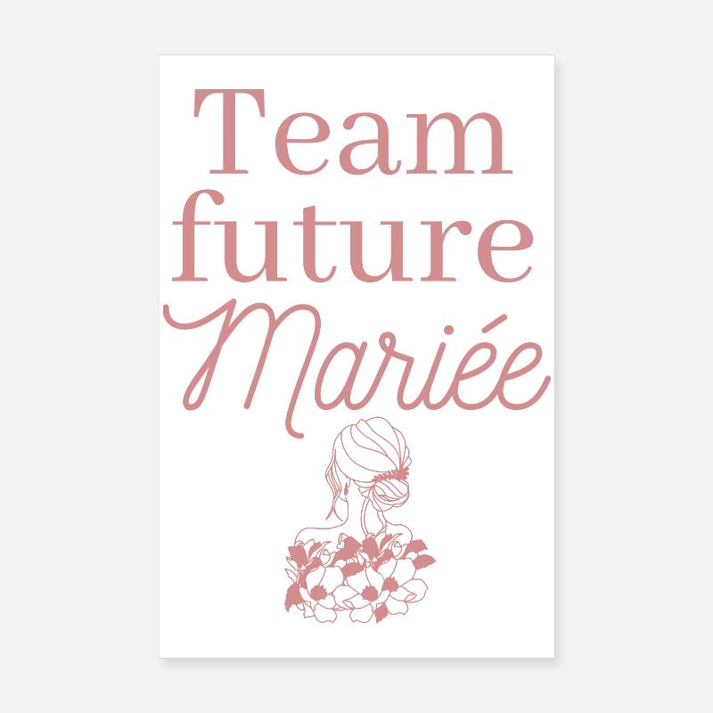  EVJF future mariée. Enterrement vie célibataire Poster 20 x 30 cm