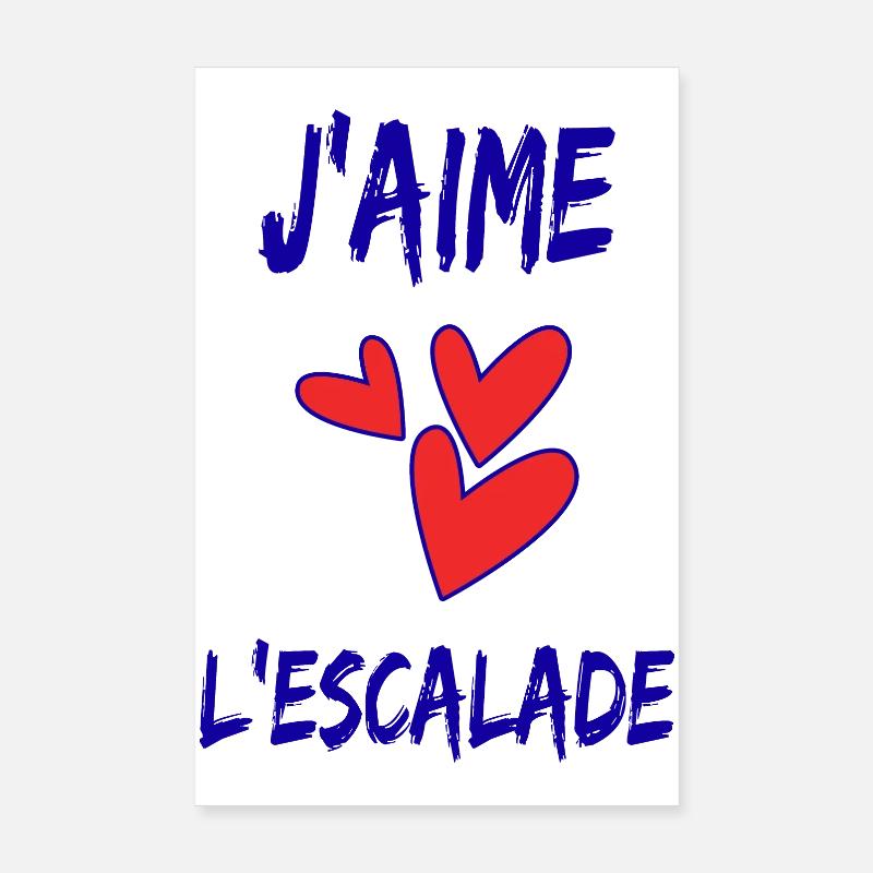 ESCALADE. CLIMB. CLIMBING. ESCALADE. VAN. GRIMPE. Poster 20 x 30 cm