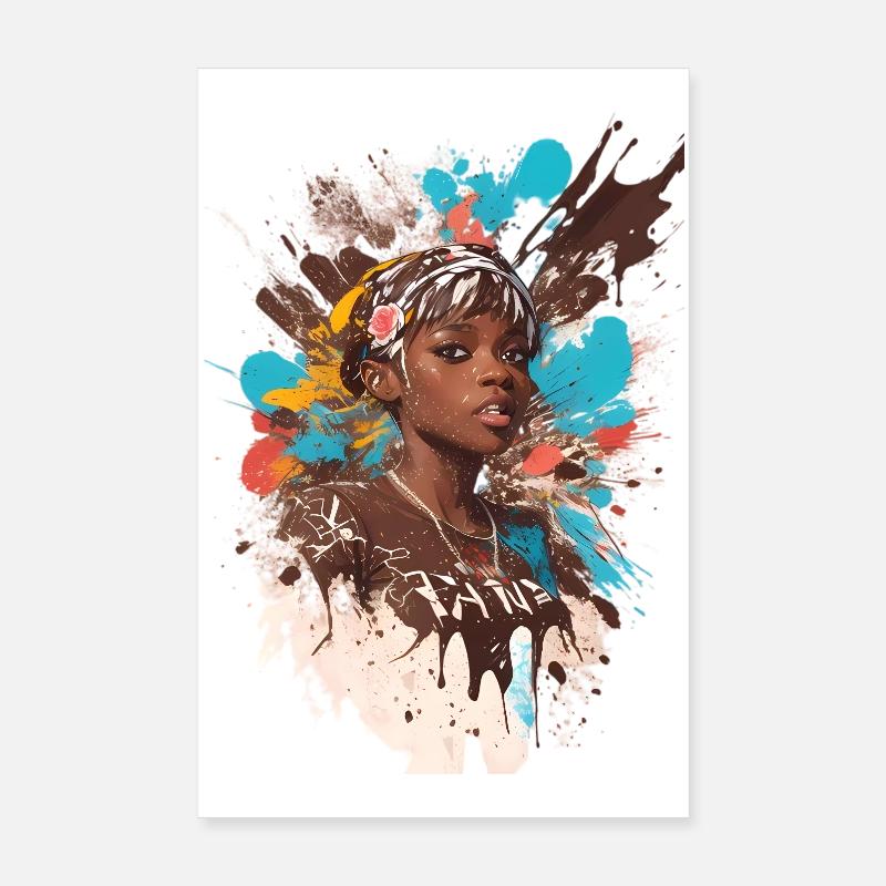 Dame douce Poster 20 x 30 cm