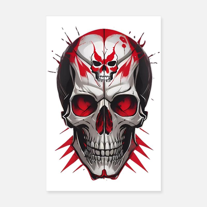 Totenkopf Poster 20x30 cm