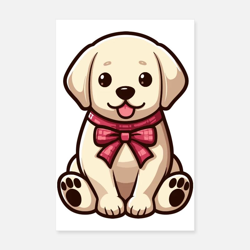 Mignon petit chien - Labrador Poster 20 x 30 cm