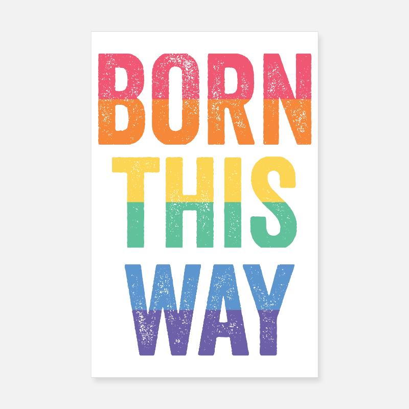 LGBT Pride Month - So geboren Poster 20x30 cm