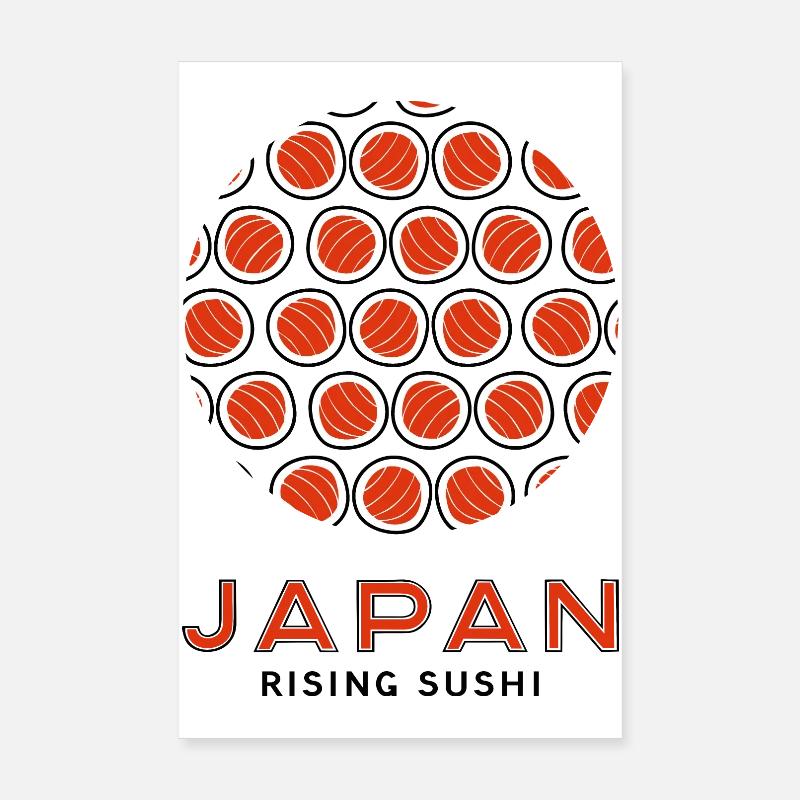 Sushi levant Poster 20 x 30 cm