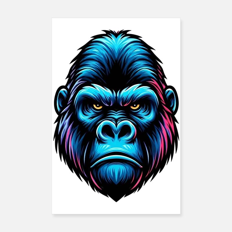 Gorille Poster 20 x 30 cm