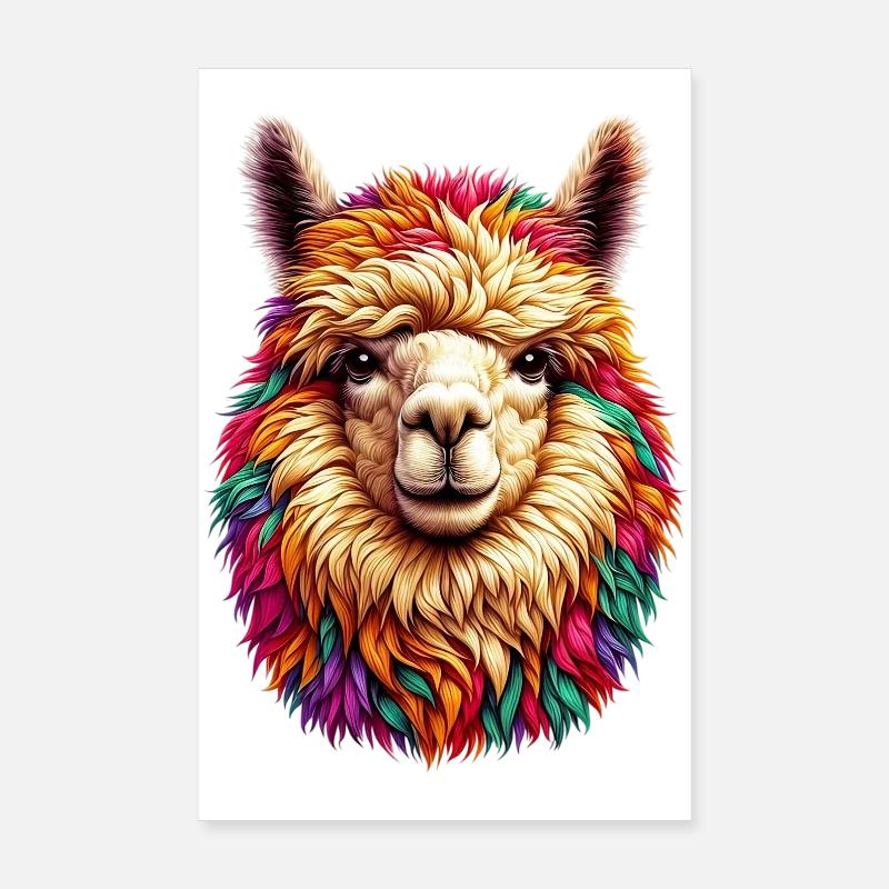 Alpaka Poster 20x30 cm