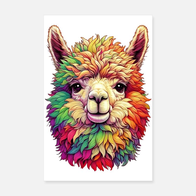 Alpaka Poster 20x30 cm