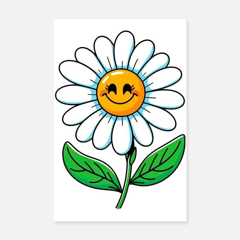 Daisy Poster 8" x 12" (20x30 cm)