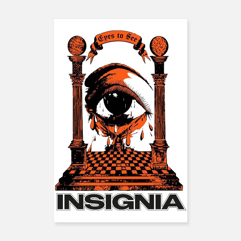Point de repère occulte – des yeux qui voient Poster 20 x 30 cm