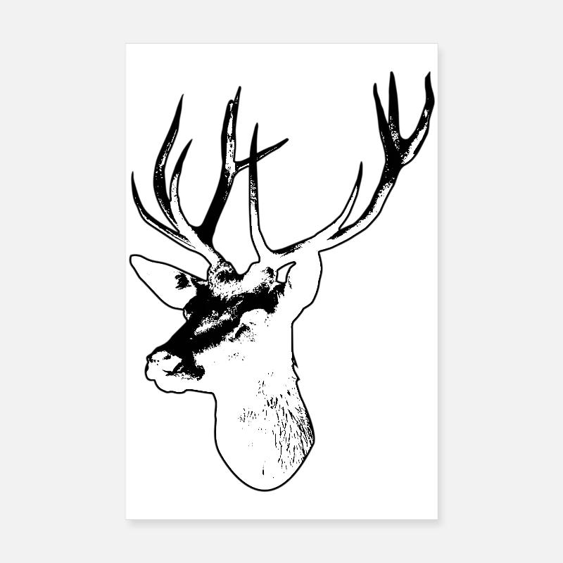 Deer Poster 8" x 12" (20x30 cm)