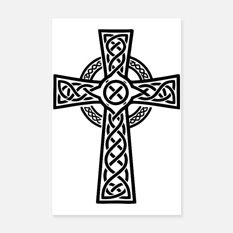 Celtic Cross Poster 8" x 12" (20x30 cm)